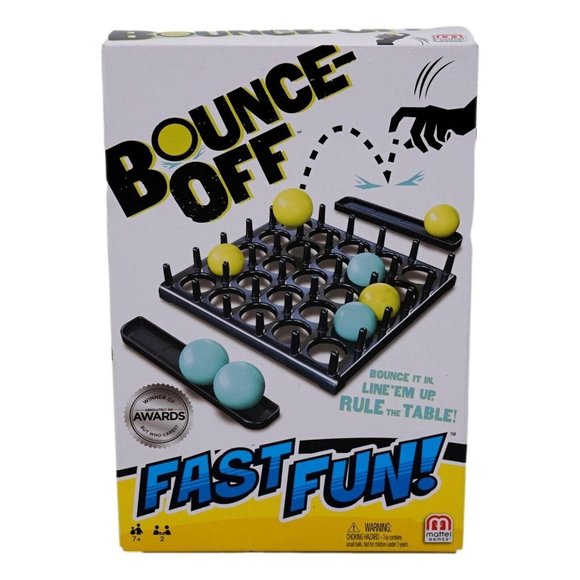 Mattel Games Bounce Off Fast Fun 2 Players For Age 7+ - Picture 2 of 3
